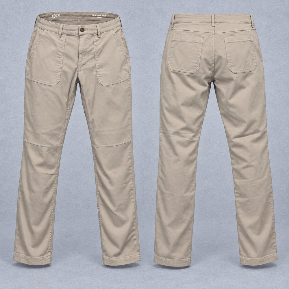 Mugsy Beachwoods Pants Mens 38x34 Tan Beige Stretch Casual Preppy Chino Gorpcore